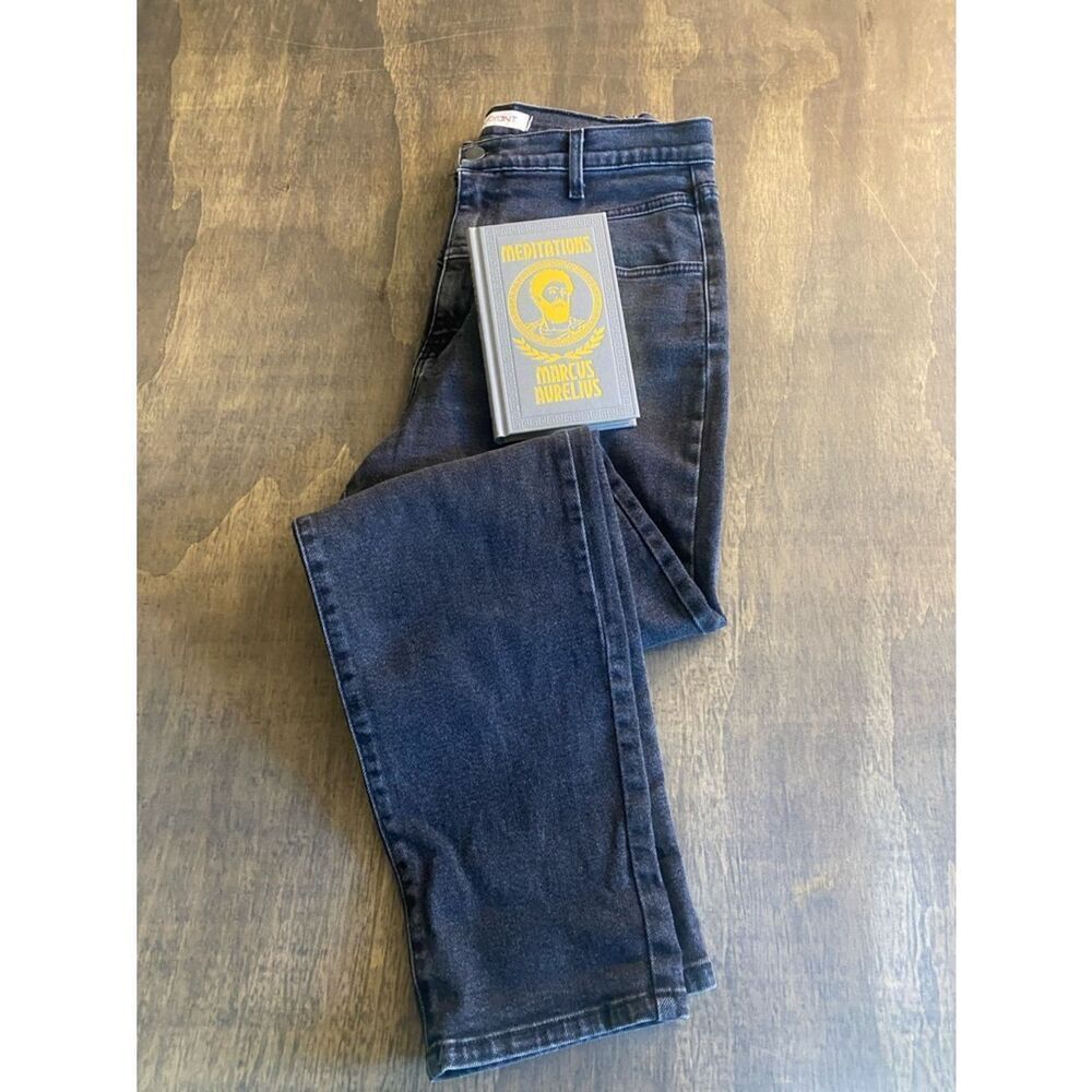 Vibrant Black Straight Leg Jeans